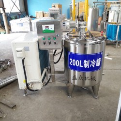 牛奶立式制冷罐 鮮奶制冷式冷藏罐 乳制品保鮮臥式儲存罐